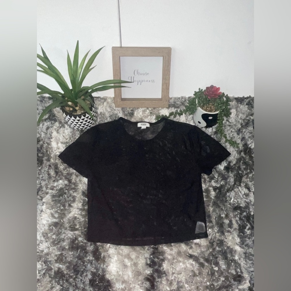 Victoria’s Secret PINK cropped mesh tee bundle - Picture 2 of 5